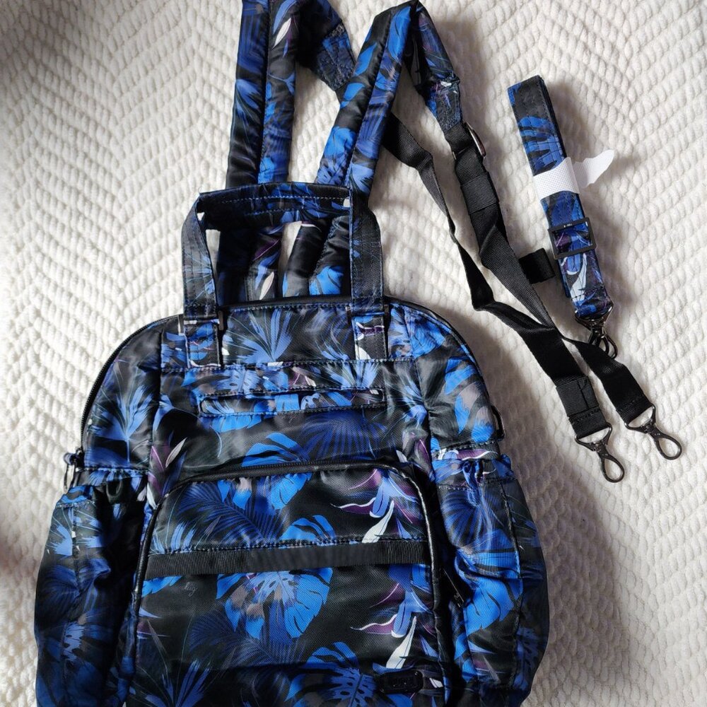 LUG Canter Convertible Crossbody Backpack - Botanical Black - Picture 5 of 8